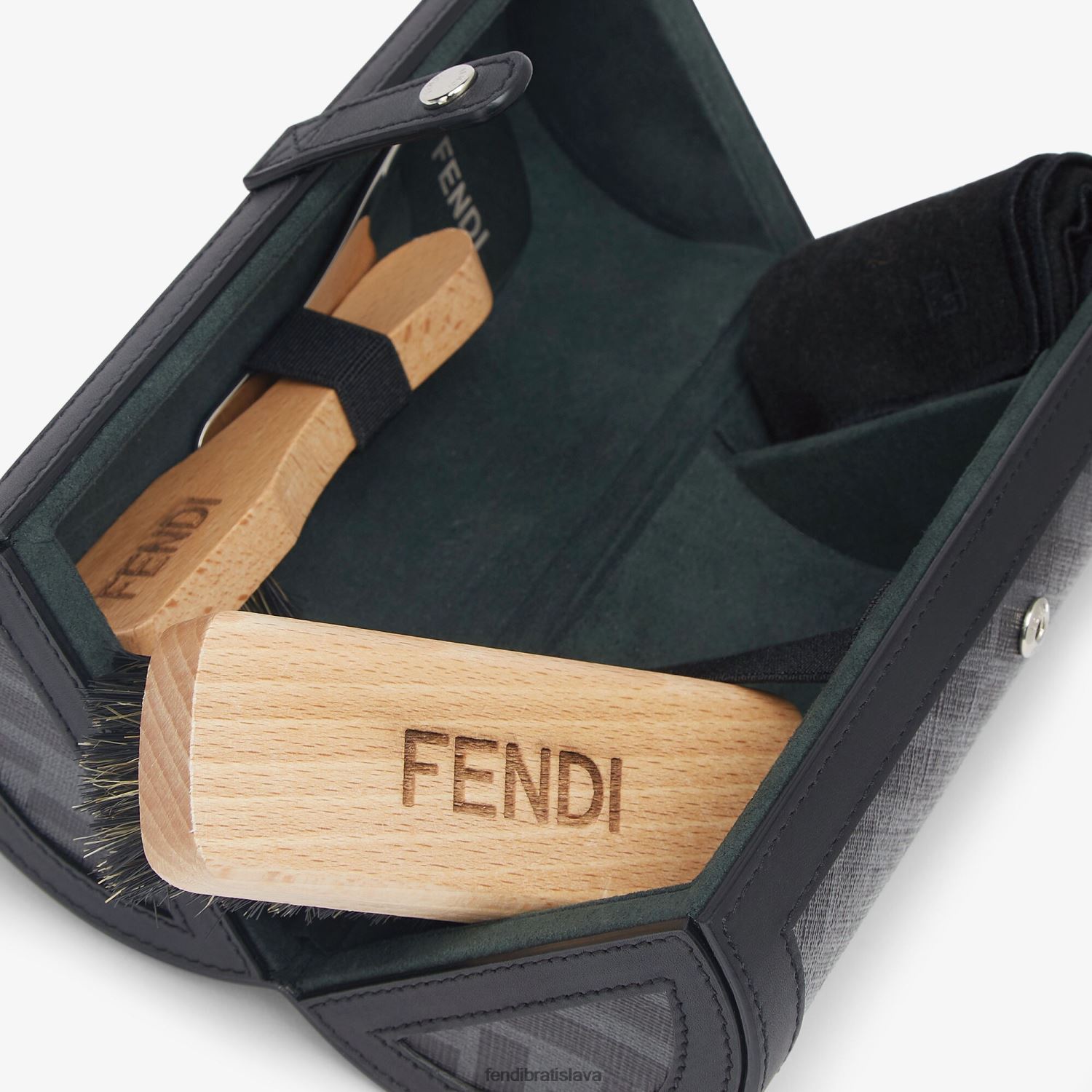 príslušenstvo Fendi súprava na starostlivosť o obuv z látky čierna muži 8NT4Z82494