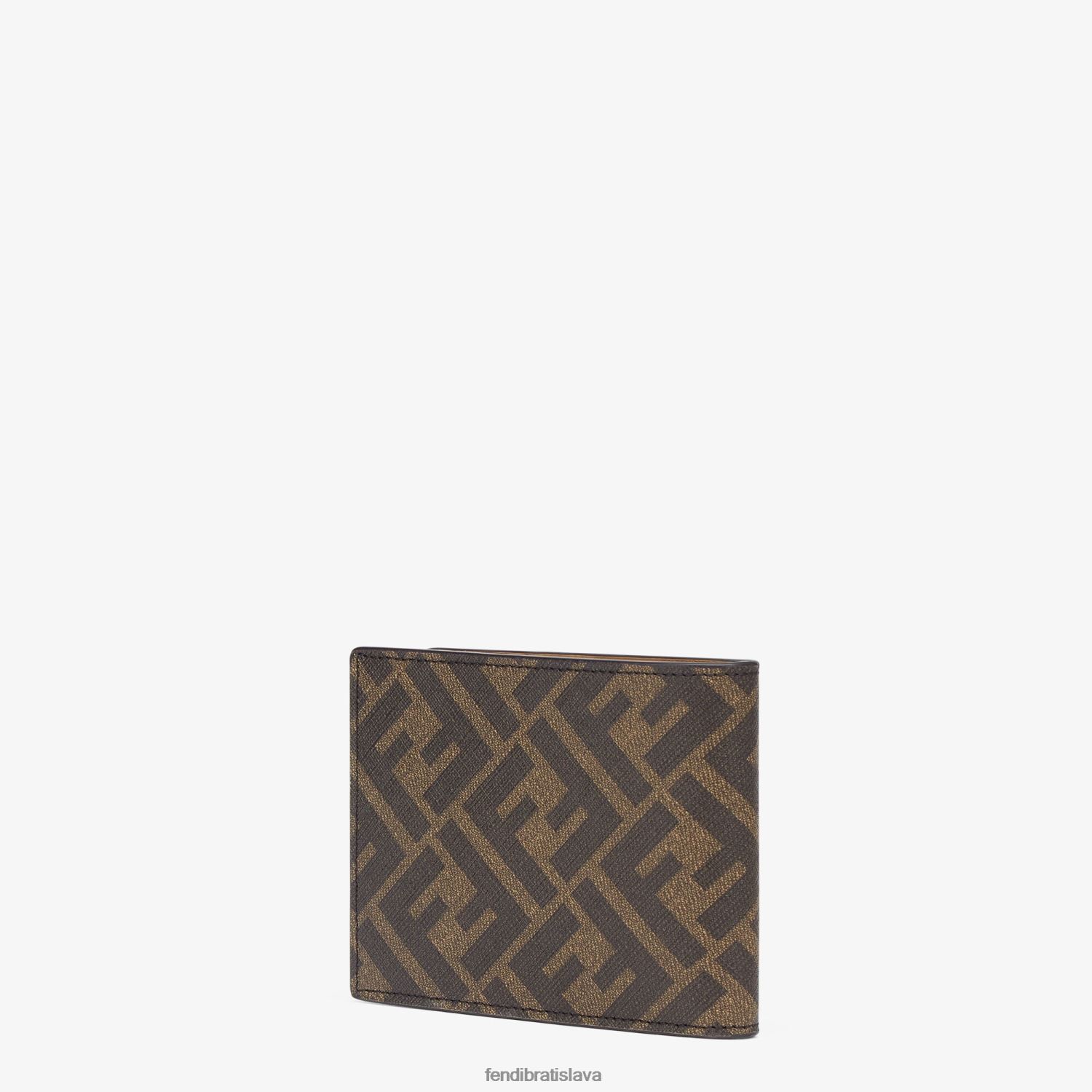 príslušenstvo Fendi tkanina dvojskladná hnedá muži 8NT4Z82629