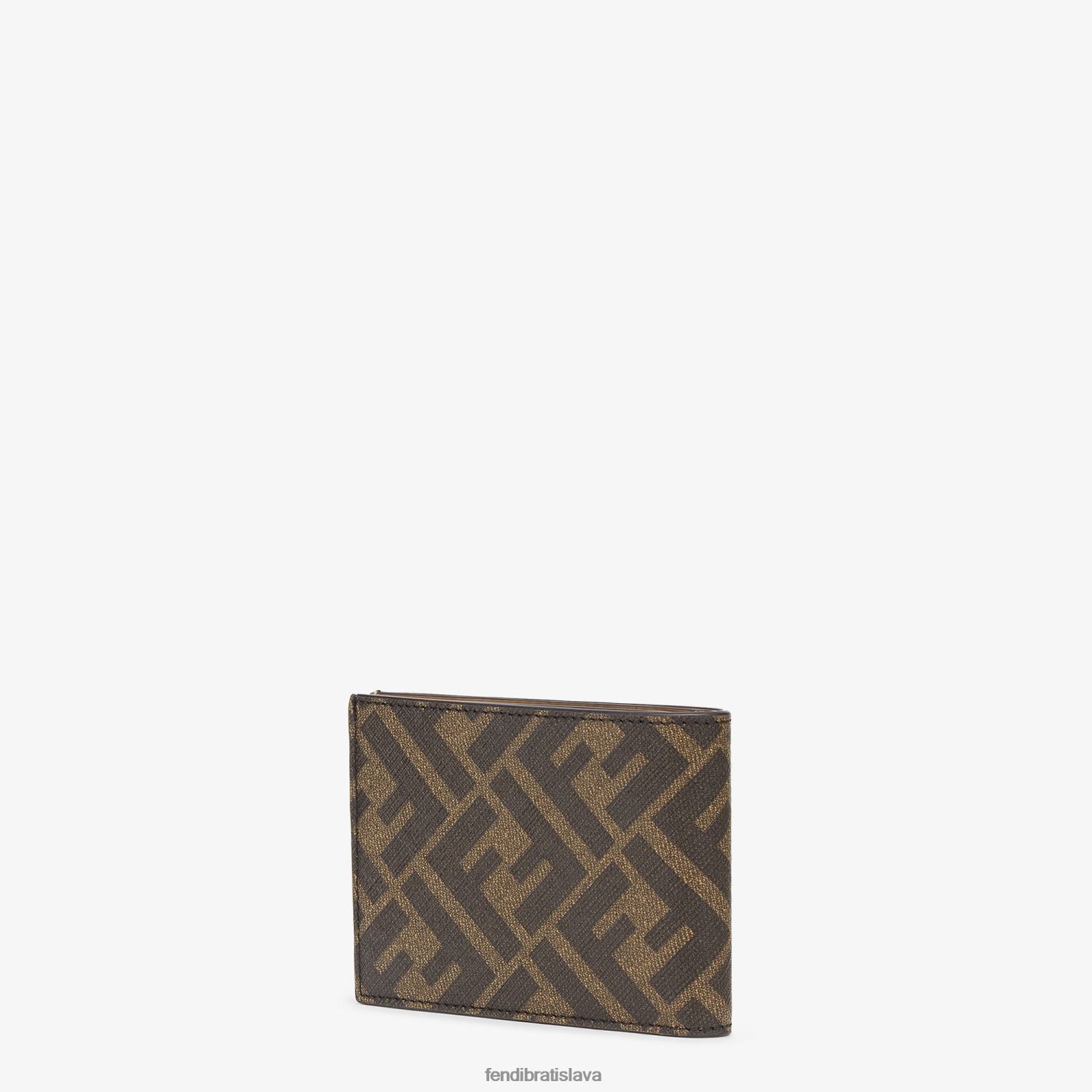 príslušenstvo Fendi tkanina dvojskladná hnedá muži 8NT4Z82633