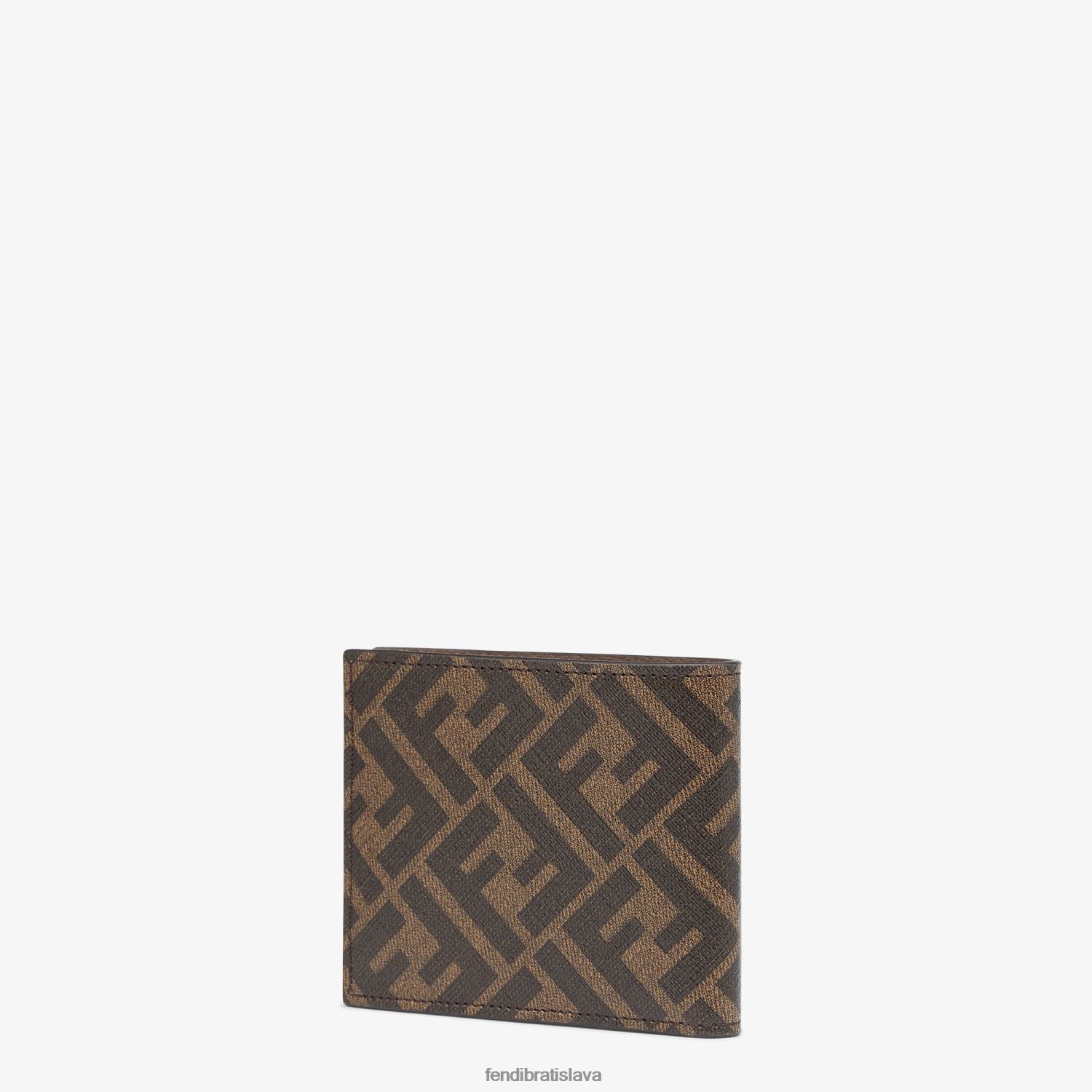 príslušenstvo Fendi tkanina dvojskladná hnedá muži 8NT4Z82634