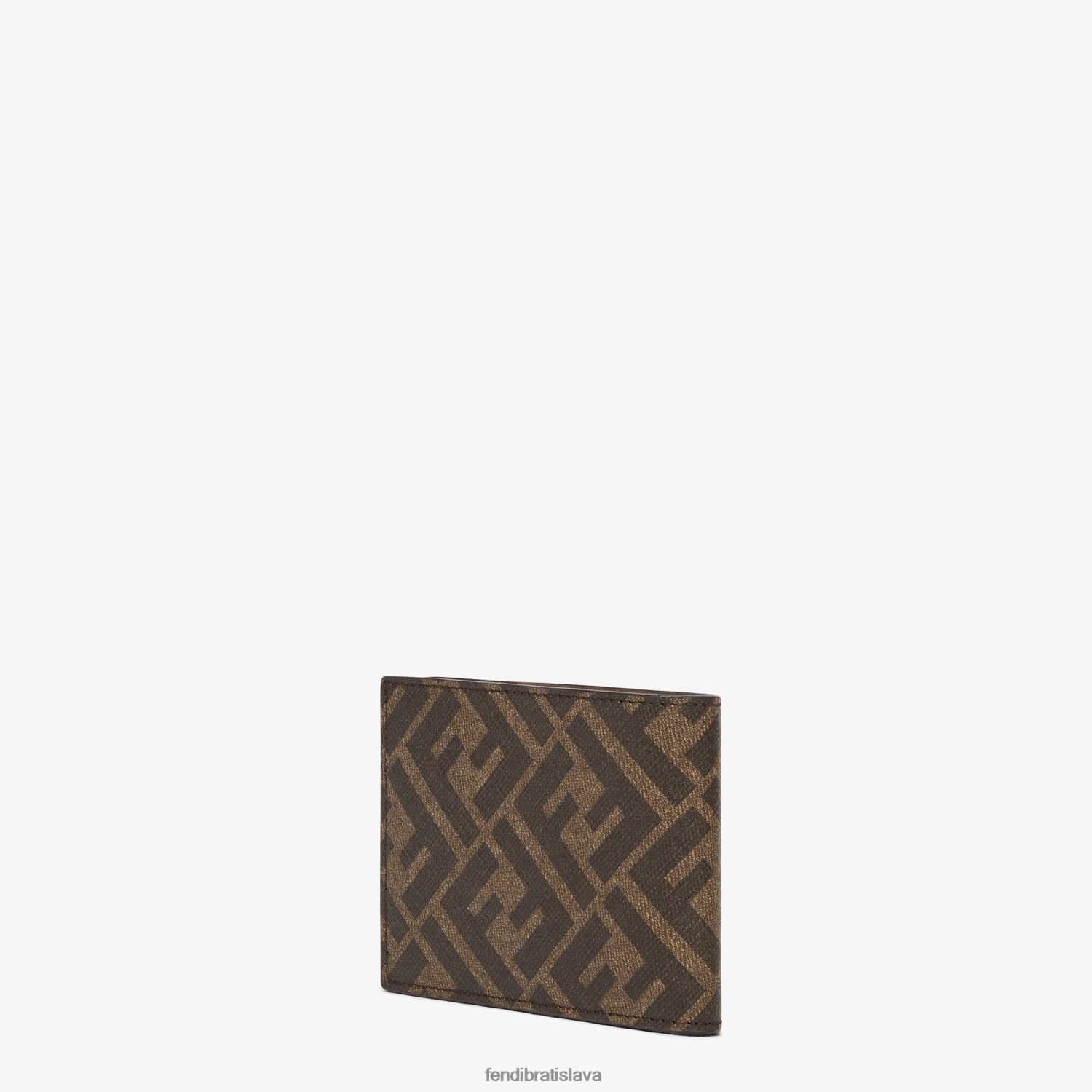 príslušenstvo Fendi tkanina dvojskladná hnedá muži 8NT4Z82637