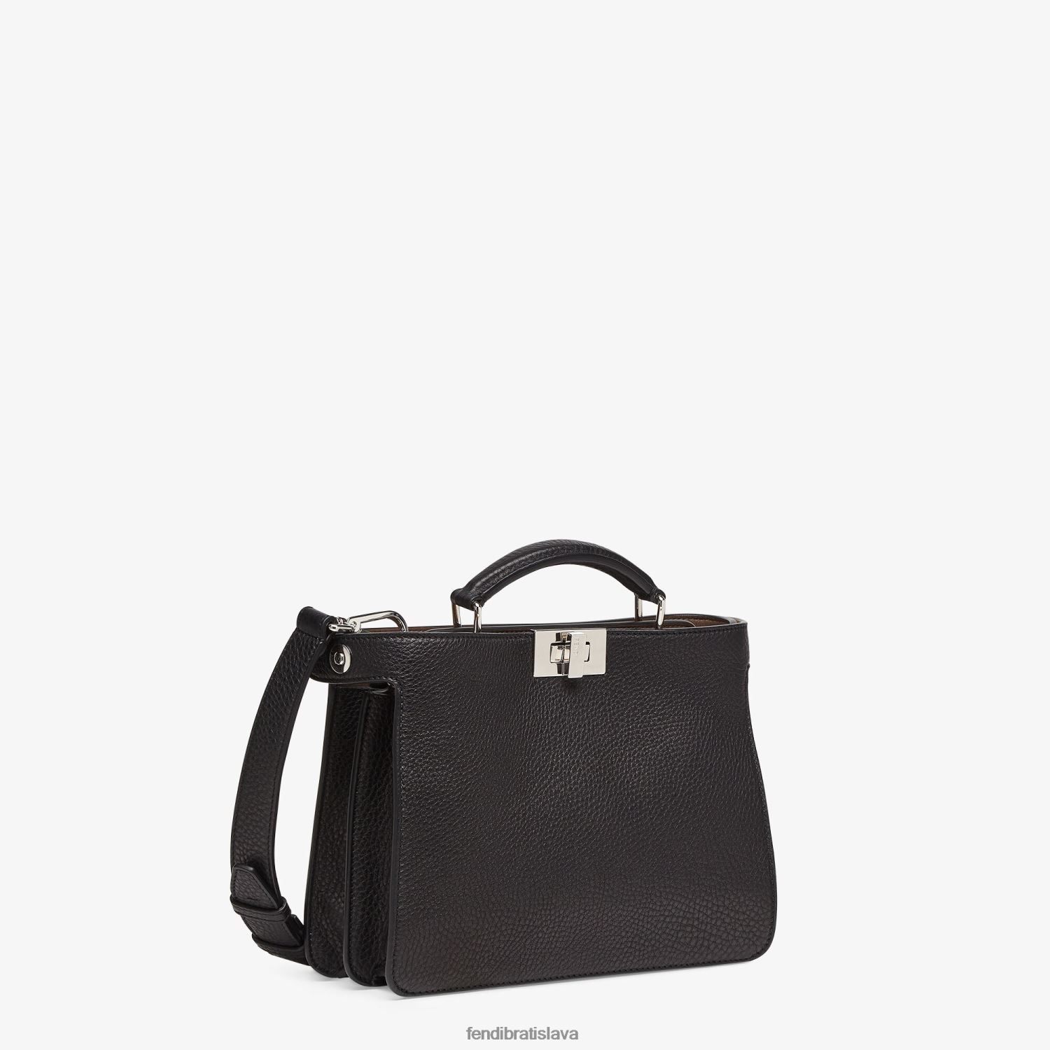 príslušenstvo Fendi mini kožená taška peekaboo iseeu čierna muži 8NT4Z81812