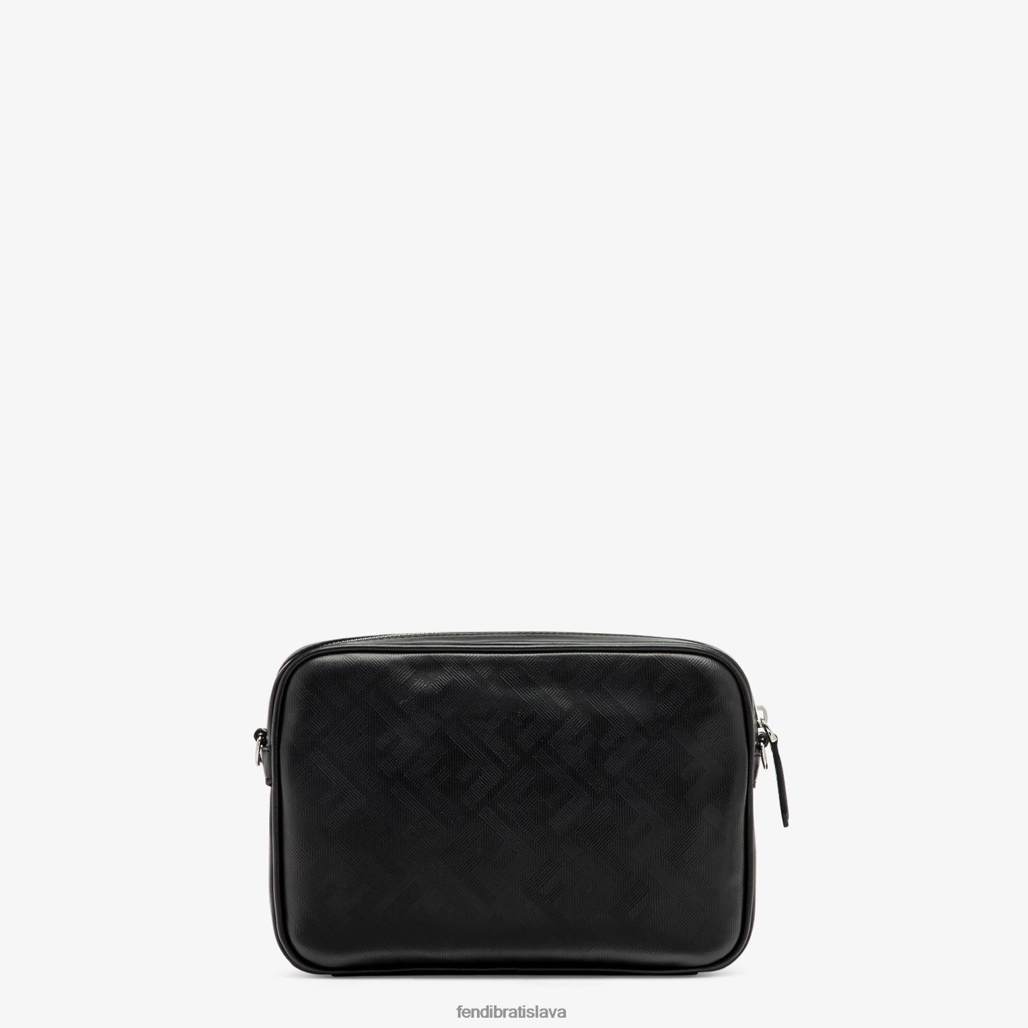 príslušenstvo Fendi shadow diagonal duo puzdro na fotoaparát kožená taška čierna muži 8NT4Z81799