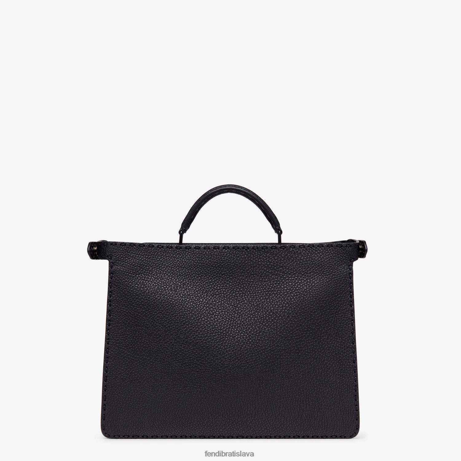 príslušenstvo Fendi stredná kožená taška peekaboo iseeu čierna muži 8NT4Z81900