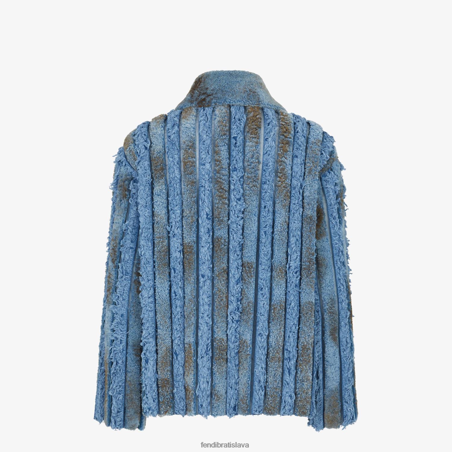 odev Fendi shearling a džínsová bunda Modrá muži 8NT4Z82085