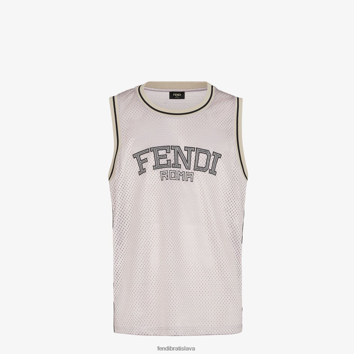 odev Fendi tech vesta zo sieťoviny biely muži 8NT4Z82190