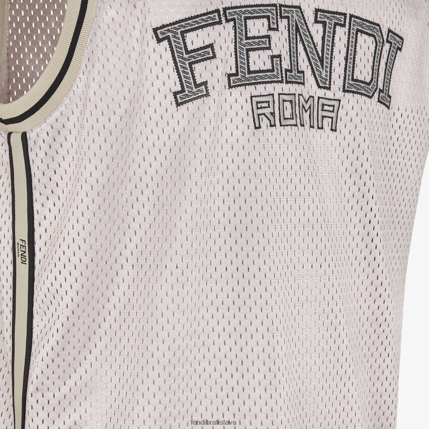 odev Fendi tech vesta zo sieťoviny biely muži 8NT4Z82190