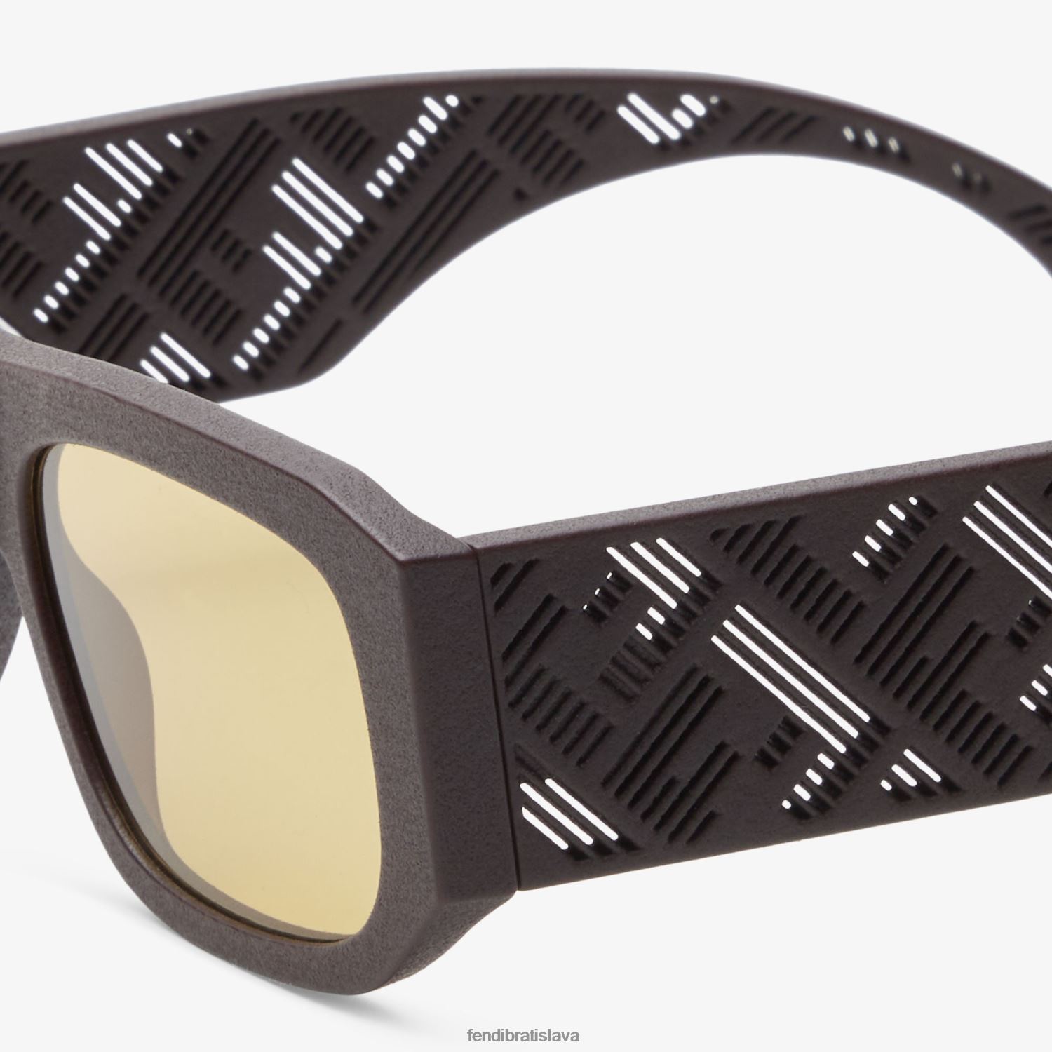 príslušenstvo Fendi tieňové acetátové slnečné okuliare hnedá muži 8NT4Z82550
