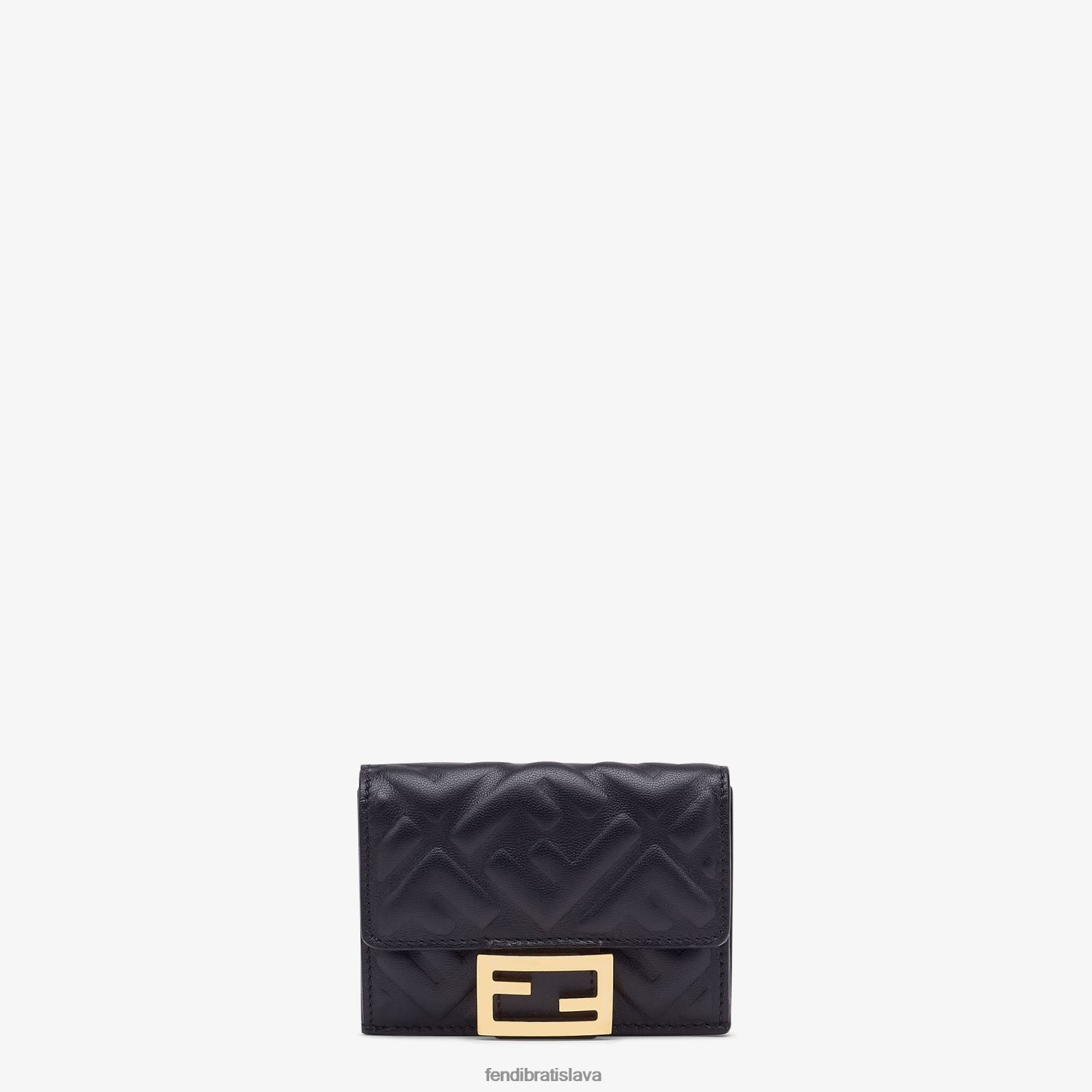 príslušenstvo Fendi bageta micro trojdielna peňaženka z napa kože čierna ženy 8NT4Z81425