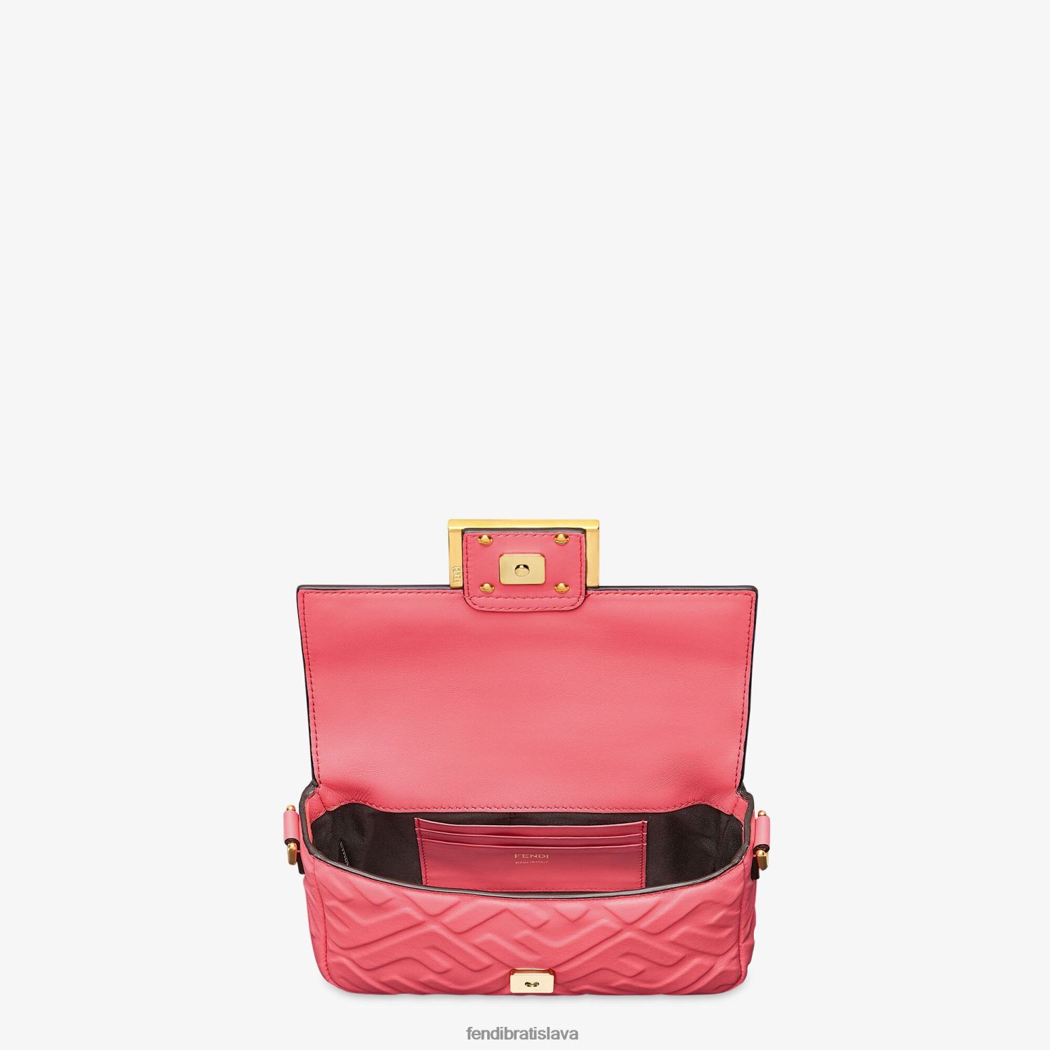 príslušenstvo Fendi bagetová mini kožená taška napa Ružová ženy 8NT4Z8630