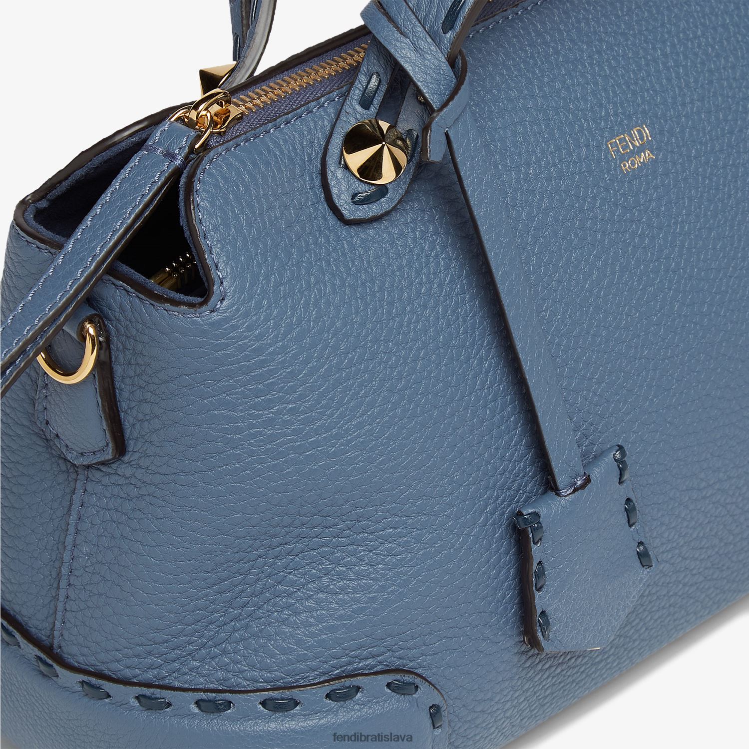 príslušenstvo Fendi boston taška sellia s oversize prešívaním Modrá ženy 8NT4Z8745