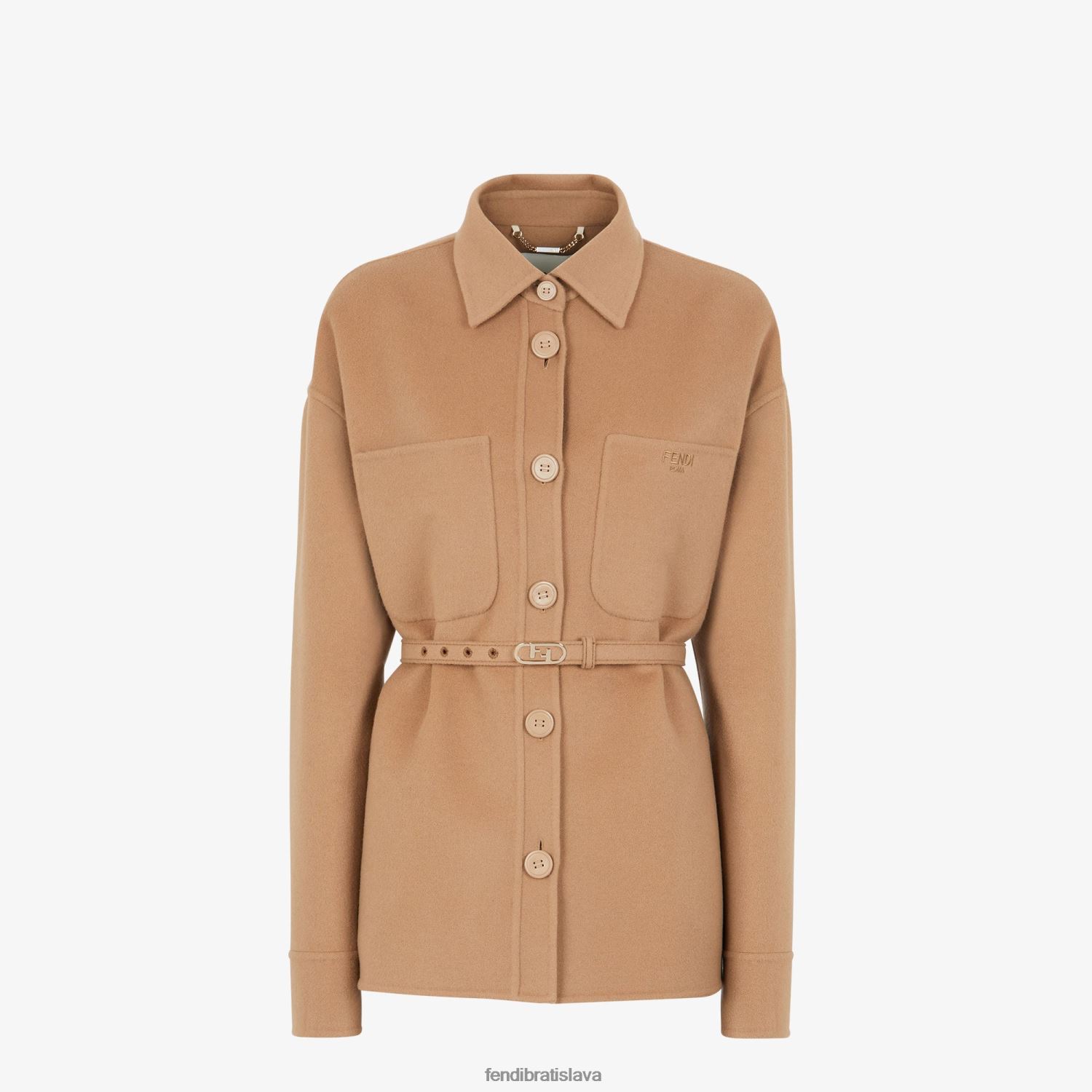 odev Fendi go-to bunda z ťavie-kašmíru béžová ženy 8NT4Z81205