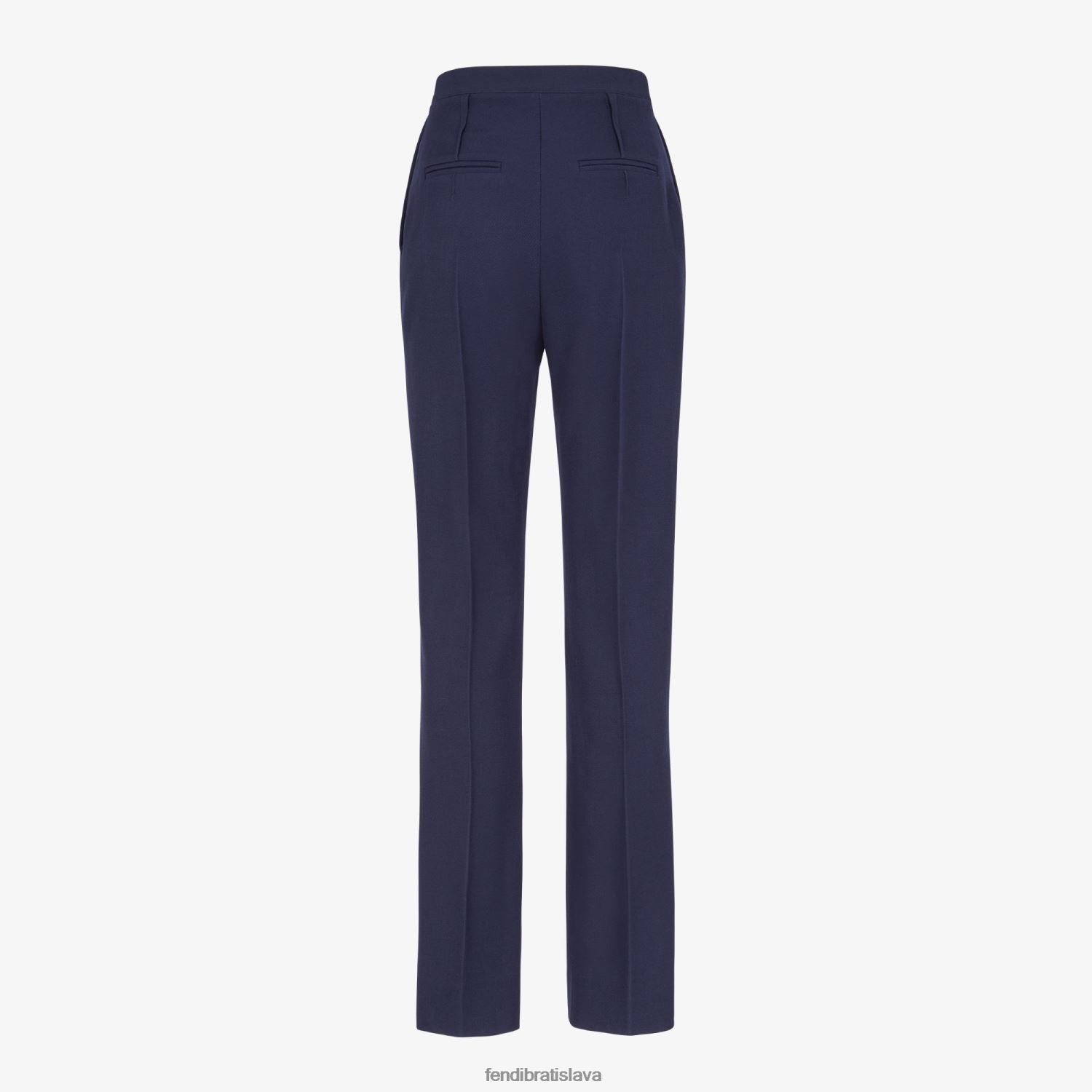 odev Fendi vlnené nohavice grain de poudre Modrá ženy 8NT4Z81204