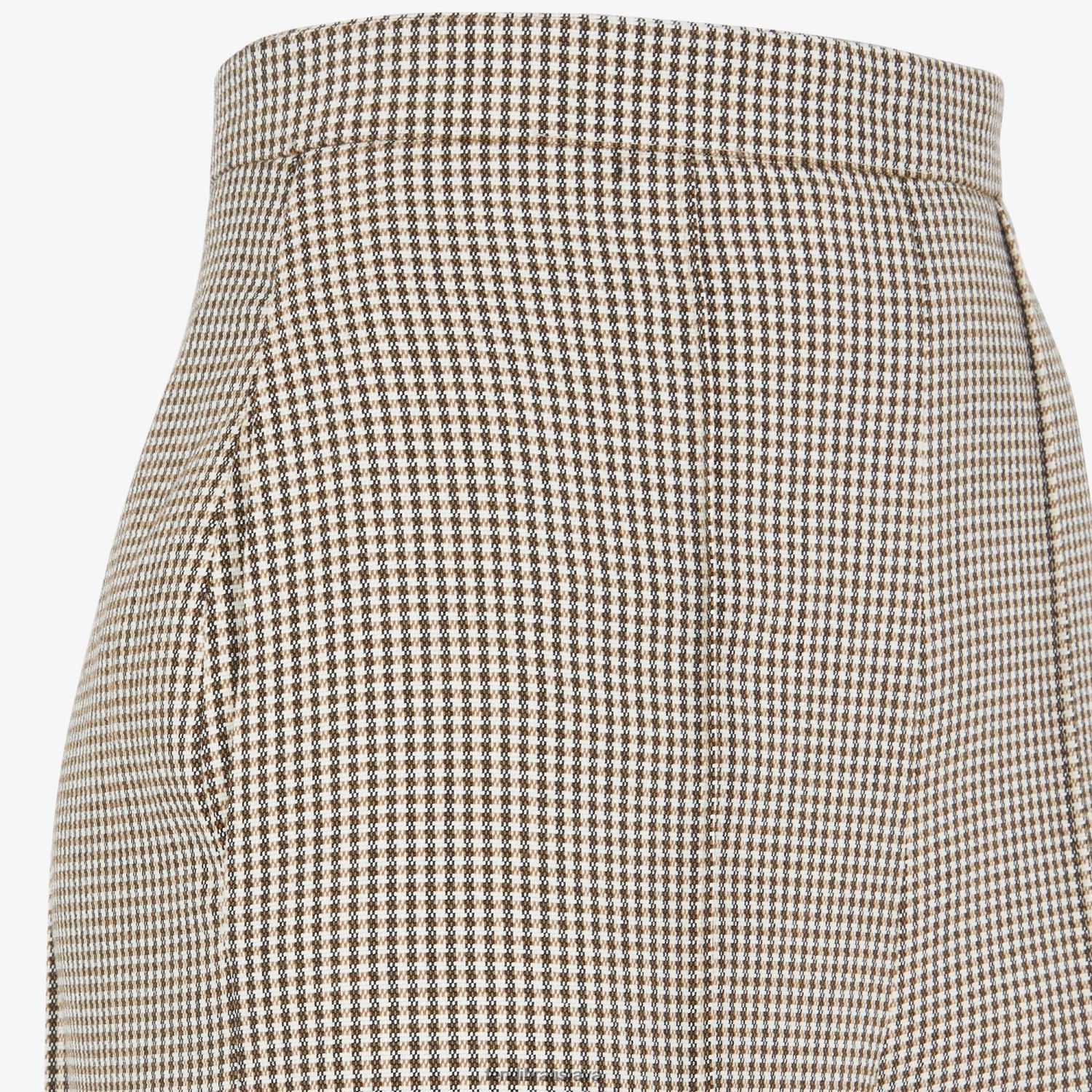 odev Fendi vlnené nohavice z houndstooth béžová ženy 8NT4Z81221