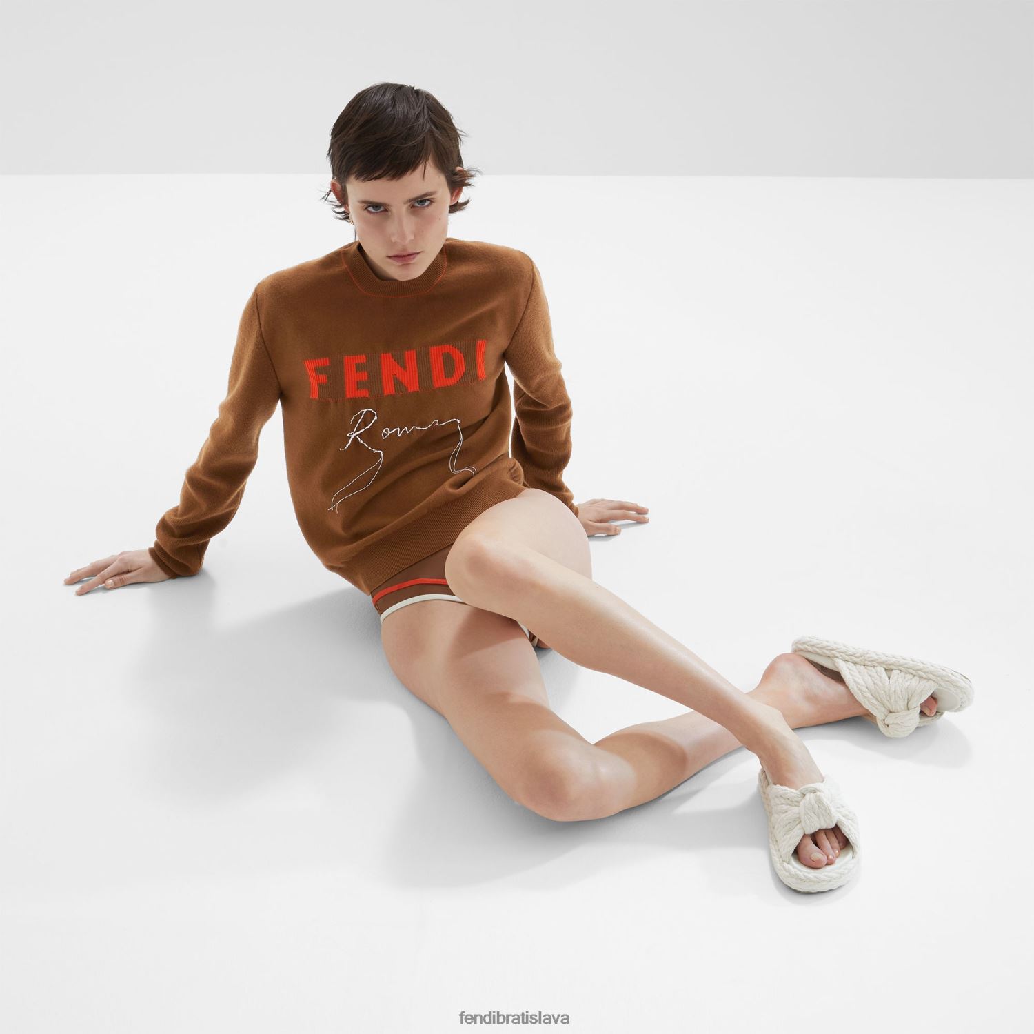 odev Fendi lycrové bikiny hnedá ženy 8NT4Z81054