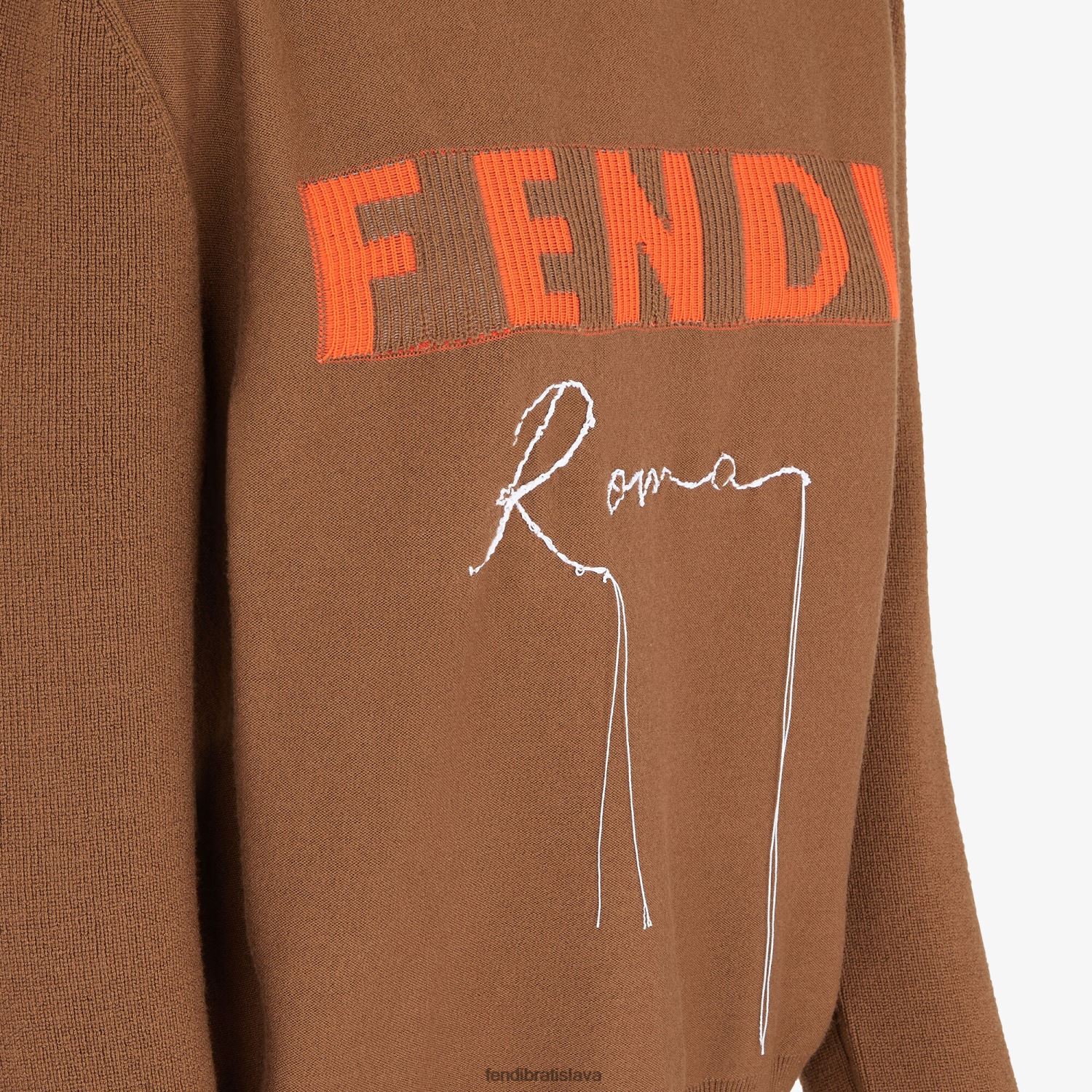 odev Fendi kašmírový sveter hnedá ženy 8NT4Z81248