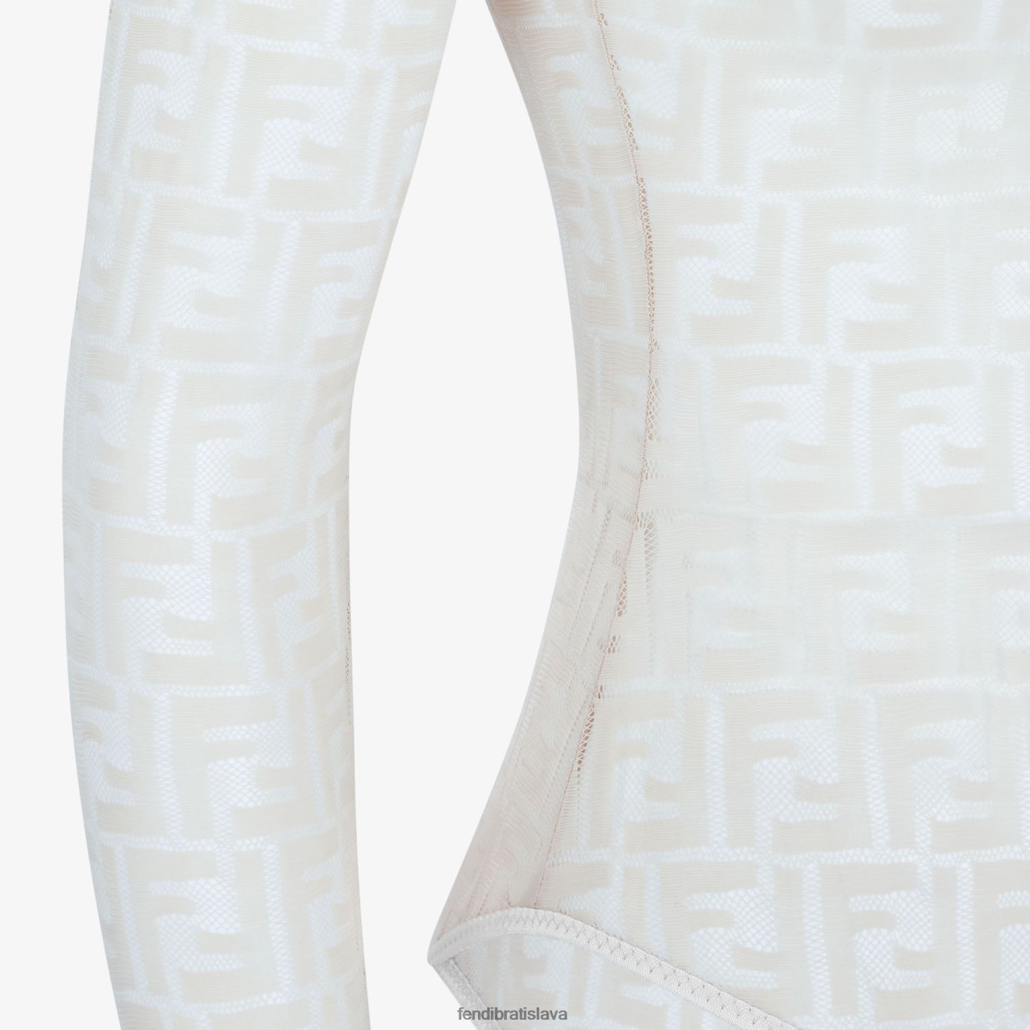 odev Fendi čipkované body biely ženy 8NT4Z81128