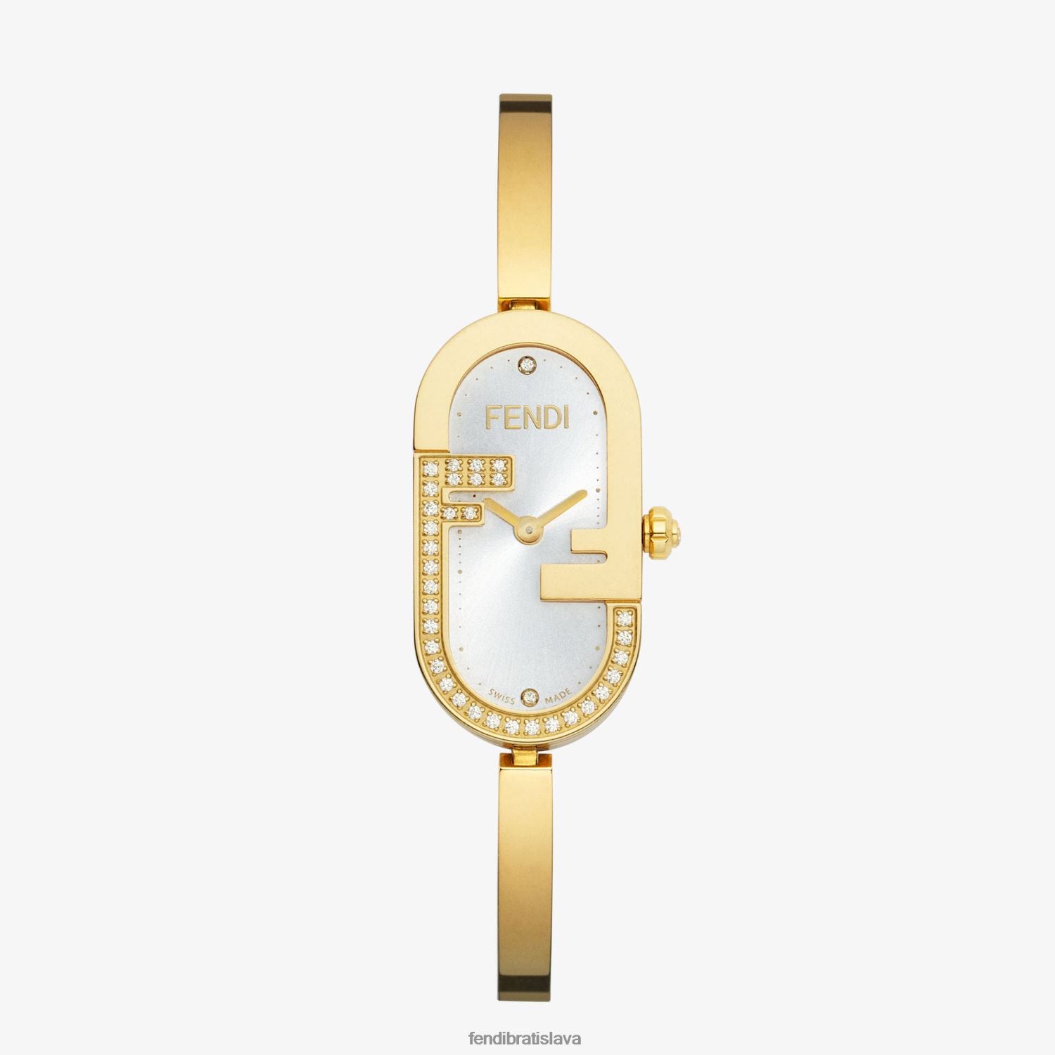 príslušenstvo Fendi 14,80 x 28,30 mm - oválne hodinky s logom ff zlato ženy 8NT4Z8346