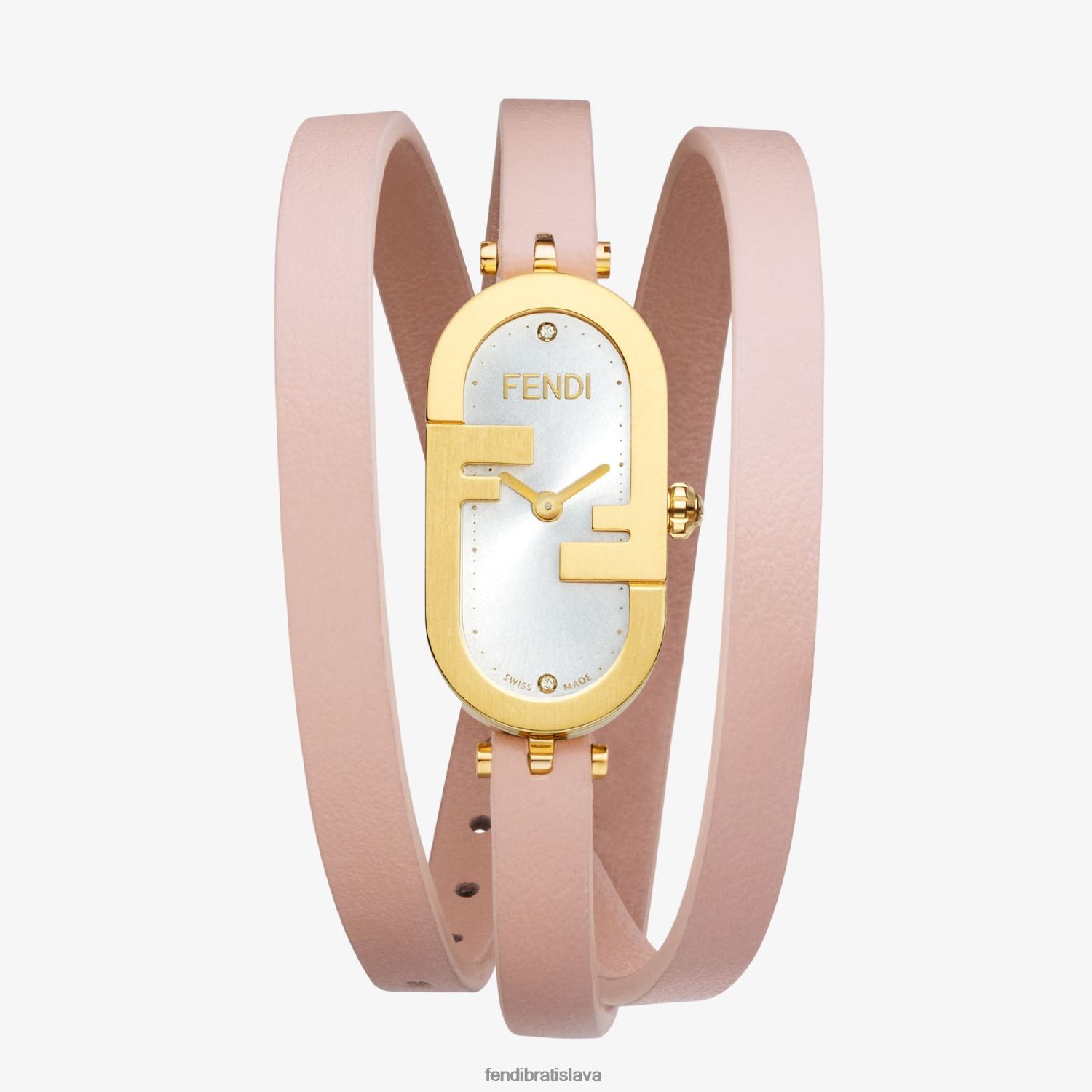 príslušenstvo Fendi 14,80 x 28,30 mm - oválne hodinky s logom o'lock Ružová ženy 8NT4Z8316