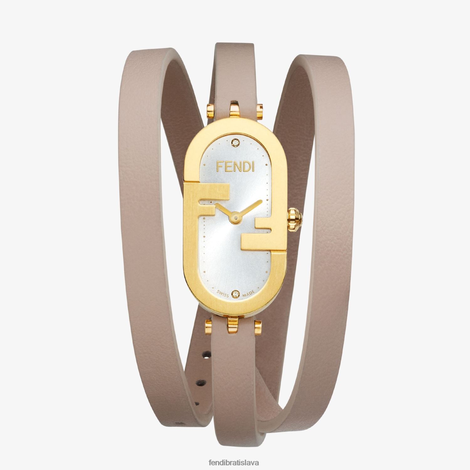 príslušenstvo Fendi 14,80 x 28,30 mm - oválne hodinky s logom o'lock móda ženy 8NT4Z831