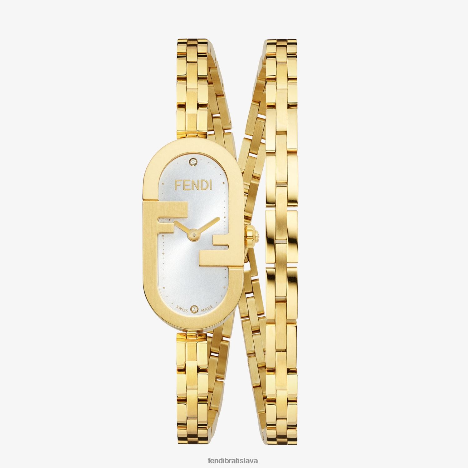 príslušenstvo Fendi 14,80 x 28,30 mm - oválne hodinky s logom o'lock zlato ženy 8NT4Z8294