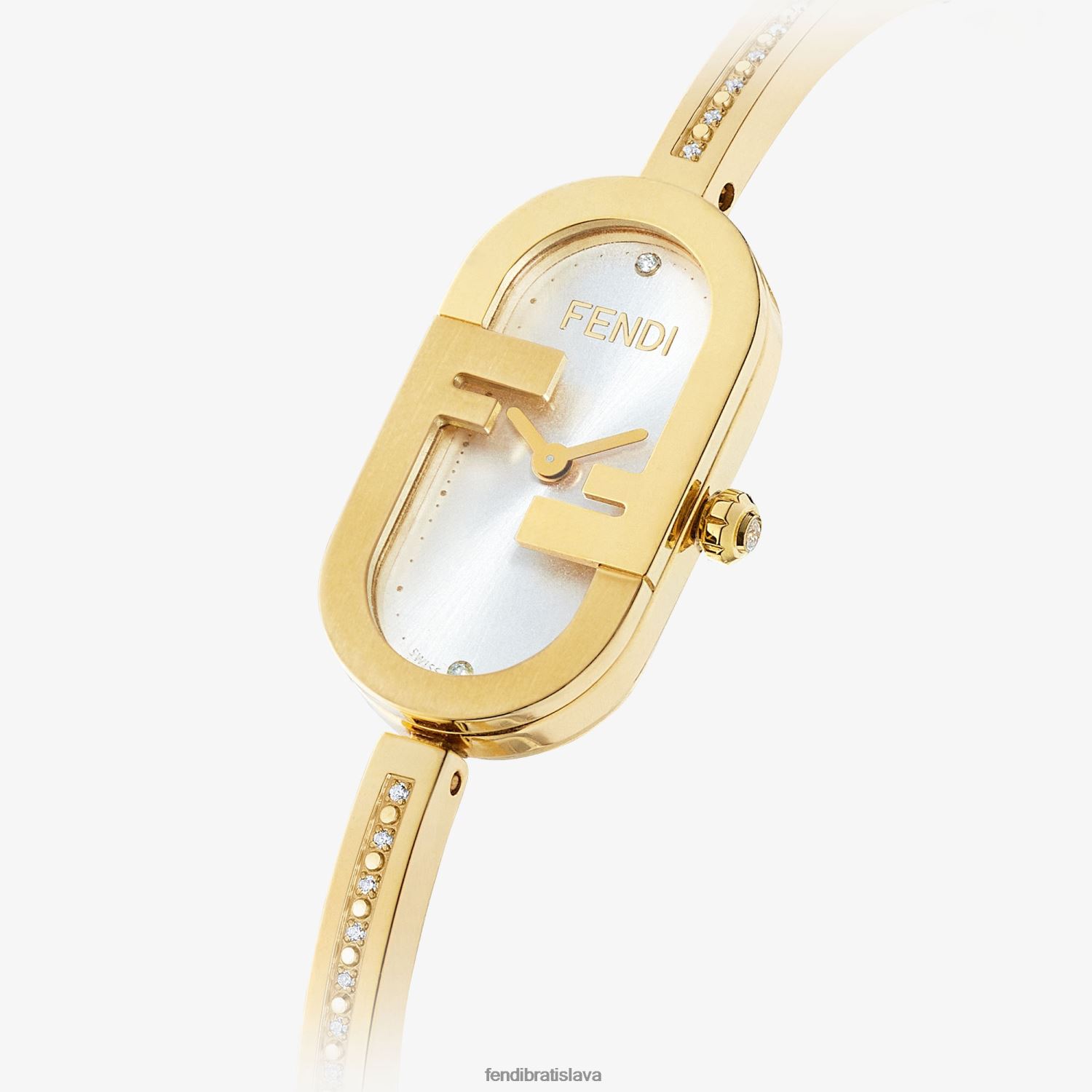 príslušenstvo Fendi 14,80 x 28,30 mm - oválne hodinky s logom o'lock zlato ženy 8NT4Z8313