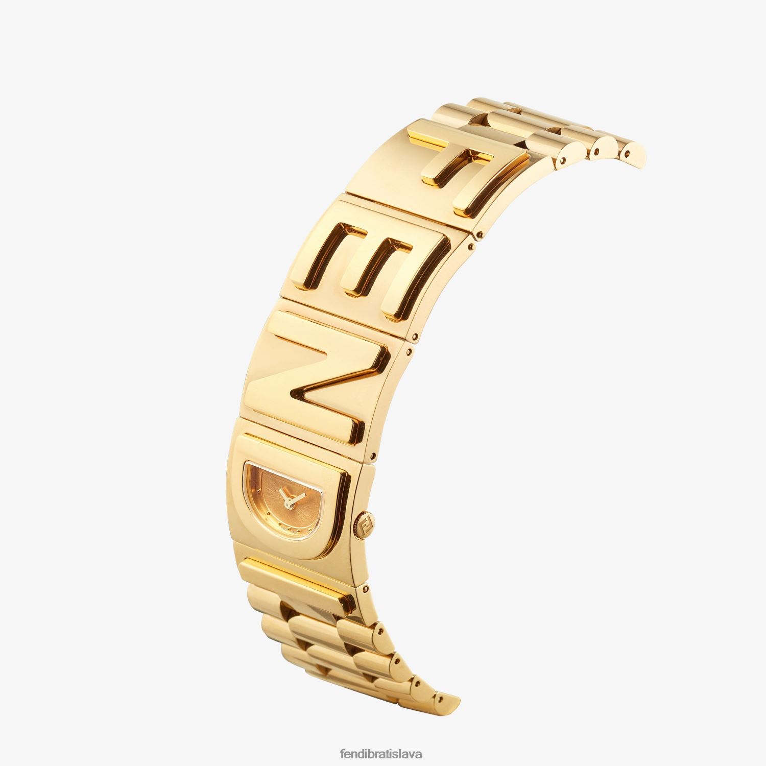 príslušenstvo Fendi 22,25 x 25 mm - náramkové hodinky s nápisom zlato ženy 8NT4Z860