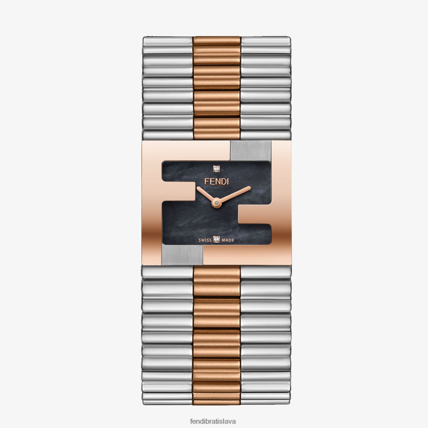 príslušenstvo Fendi 24x20mm - hodinky s rámčekom s logom ff viacfarebný ženy 8NT4Z8425 - Kliknutím na obrázok zatvorte -