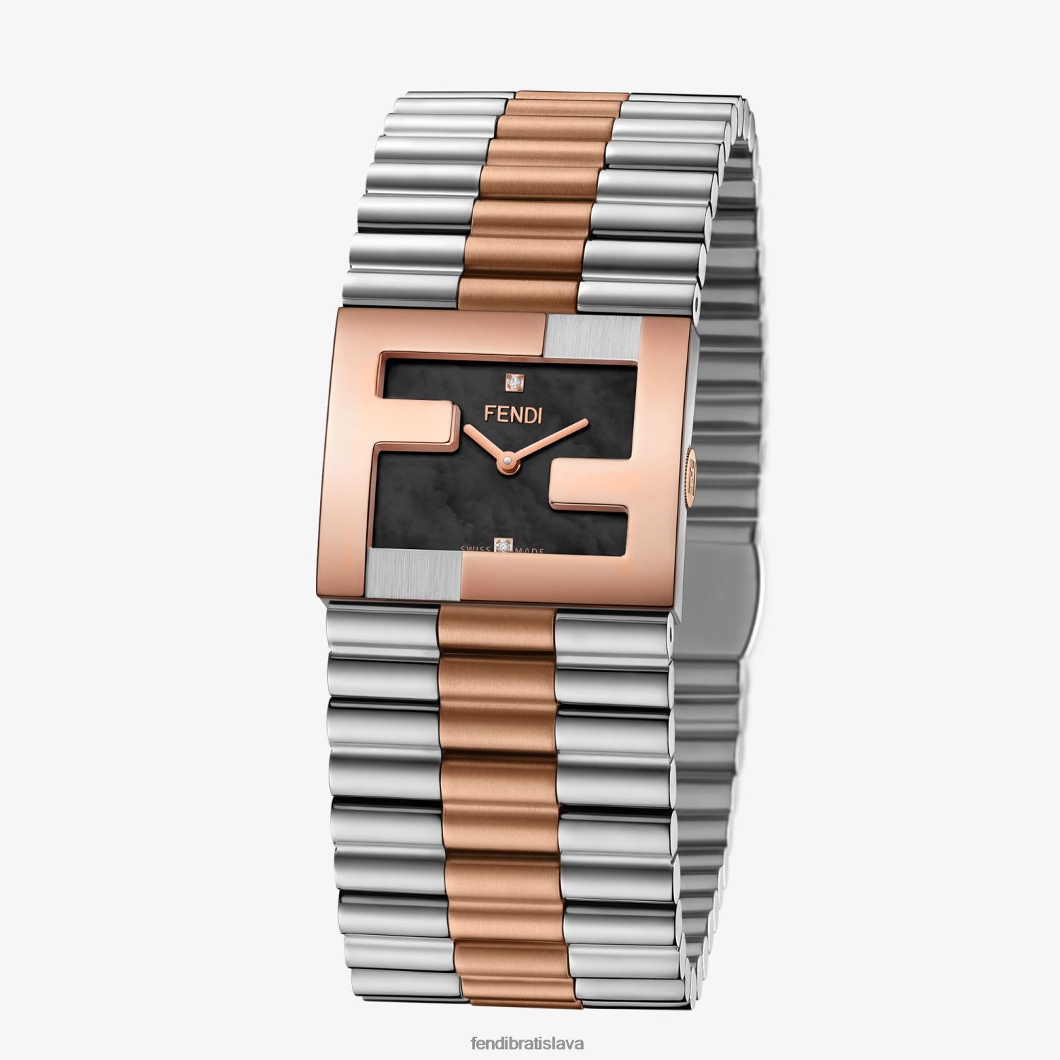 príslušenstvo Fendi 24x20mm - hodinky s rámčekom s logom ff viacfarebný ženy 8NT4Z8425