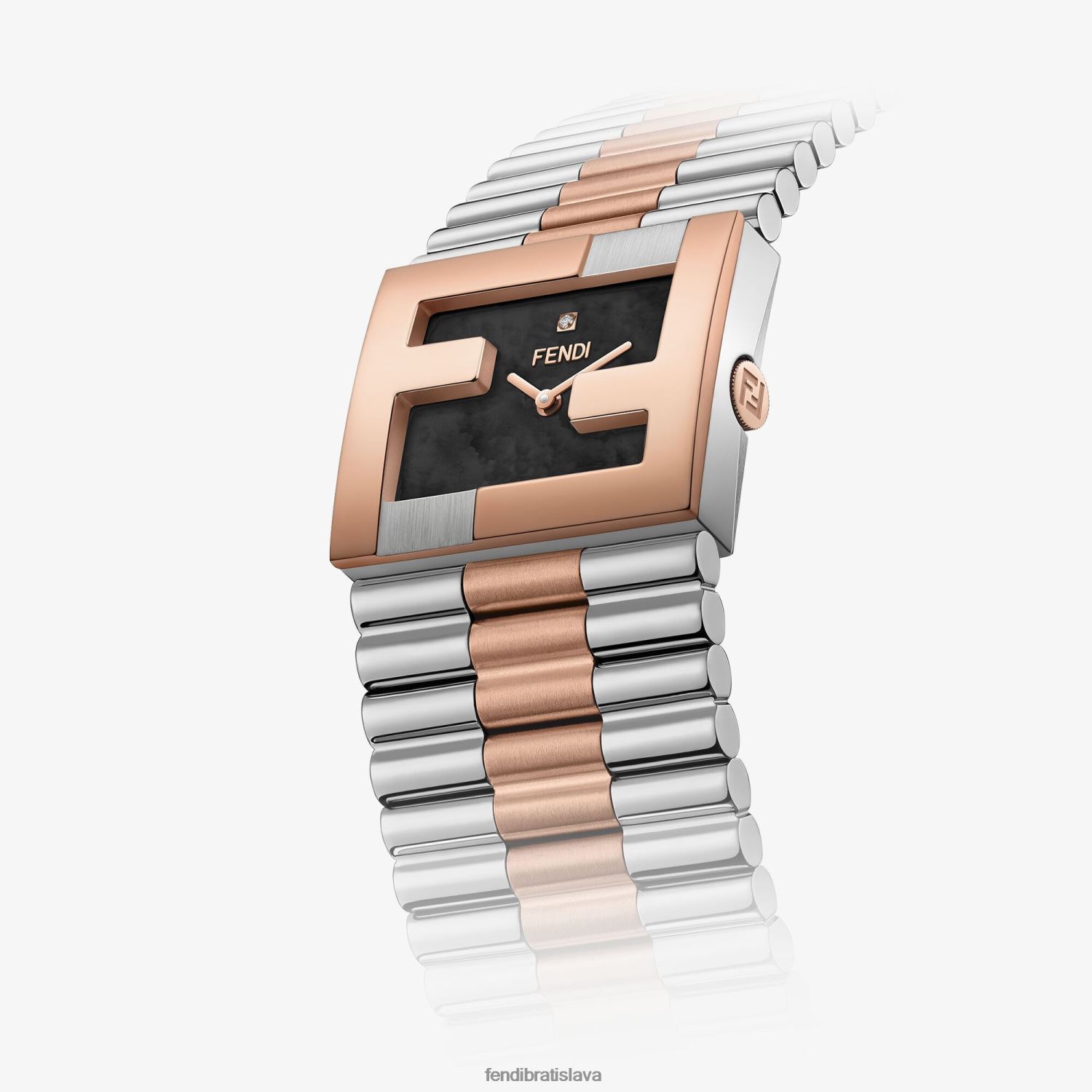 príslušenstvo Fendi 24x20mm - hodinky s rámčekom s logom ff viacfarebný ženy 8NT4Z8425