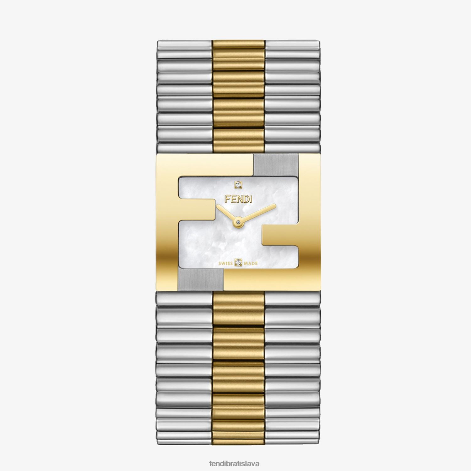 príslušenstvo Fendi 24x20mm - hodinky s rámčekom s logom ff viacfarebný ženy 8NT4Z8431