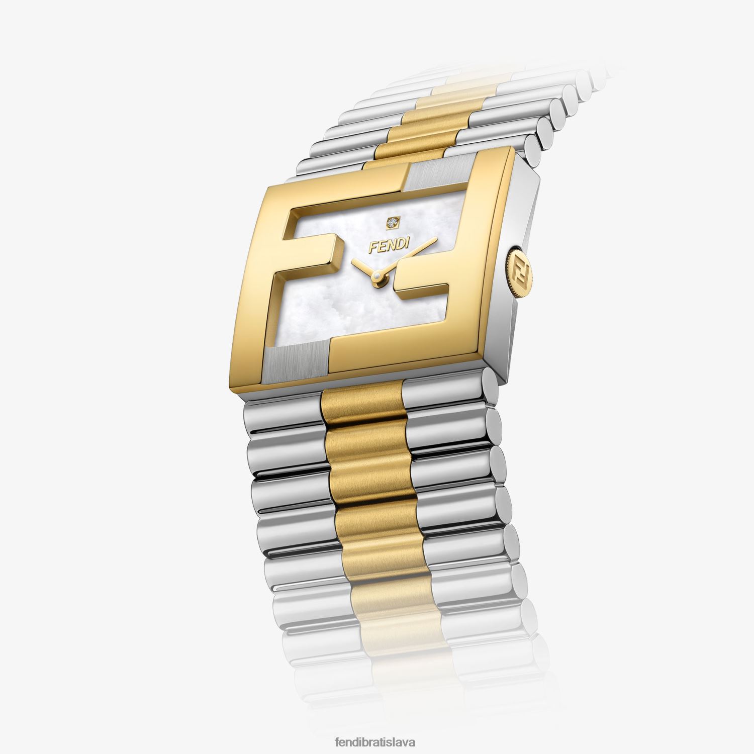 príslušenstvo Fendi 24x20mm - hodinky s rámčekom s logom ff viacfarebný ženy 8NT4Z8431
