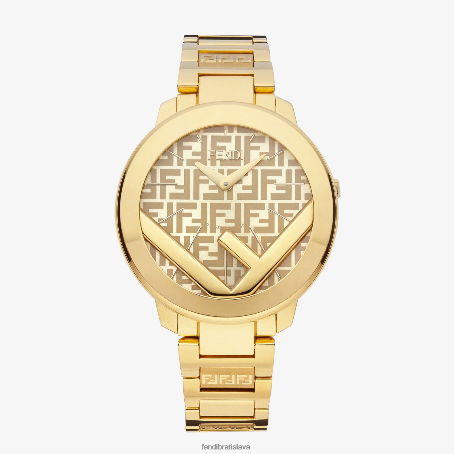 príslušenstvo Fendi 36mm - okrúhle hodinky s logom zlato ženy 8NT4Z8172