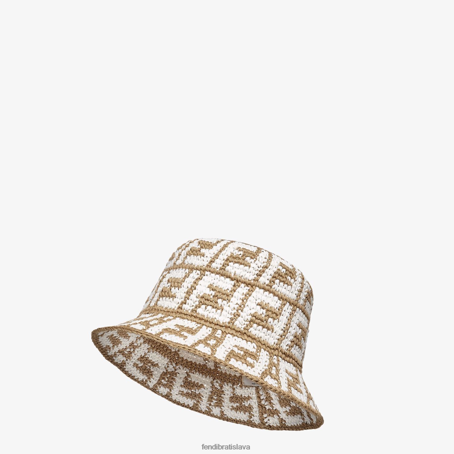 príslušenstvo Fendi vedro z rafie béžová ženy 8NT4Z8196