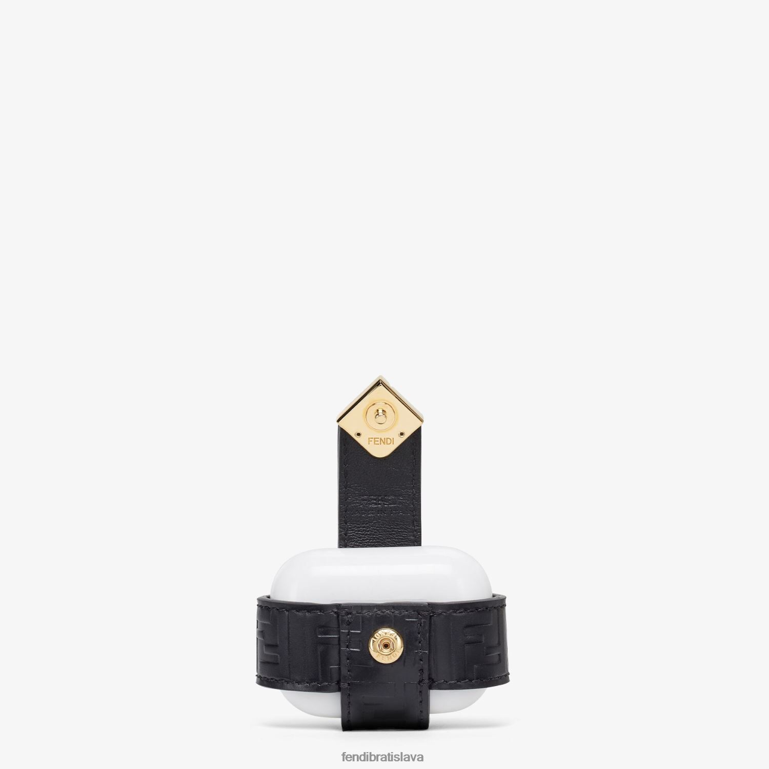 príslušenstvo Fendi ff diamonds airpods profesionálne kožené kúzlo čierna ženy 8NT4Z878