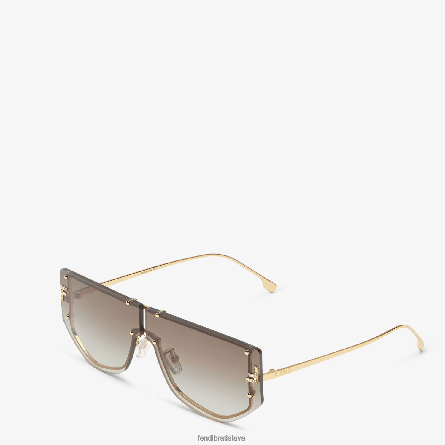 príslušenstvo Fendi Shield Sunglasses With Khaki Gradient Lenses móda ženy 8NT4Z8199