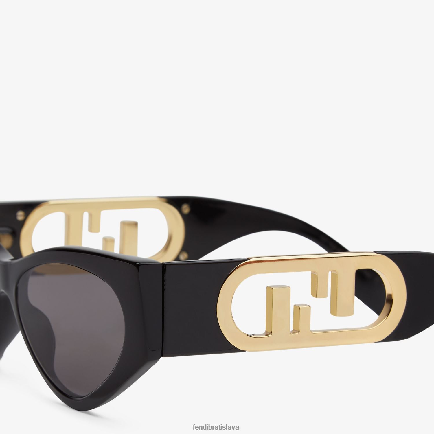 príslušenstvo Fendi acetátové slnečné okuliare o'lock čierna ženy 8NT4Z8160