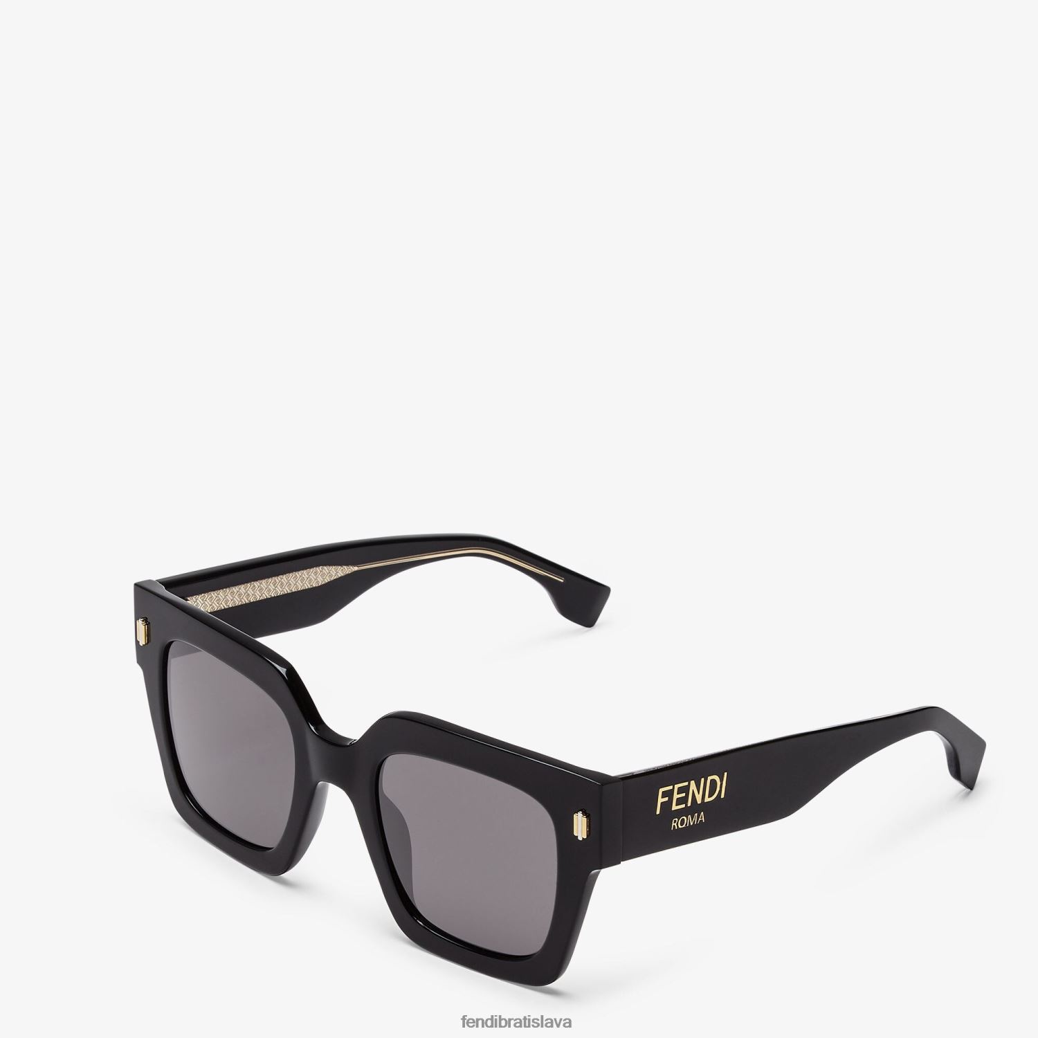 príslušenstvo Fendi acetátové slnečné okuliare s nízkym mostíkom čierna ženy 8NT4Z8195
