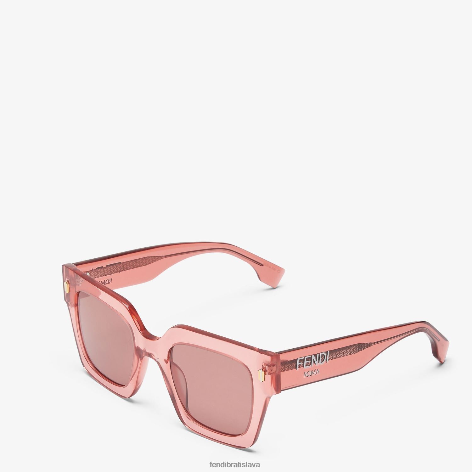 príslušenstvo Fendi rímske slnečné okuliare z acetátu Ružová ženy 8NT4Z8146