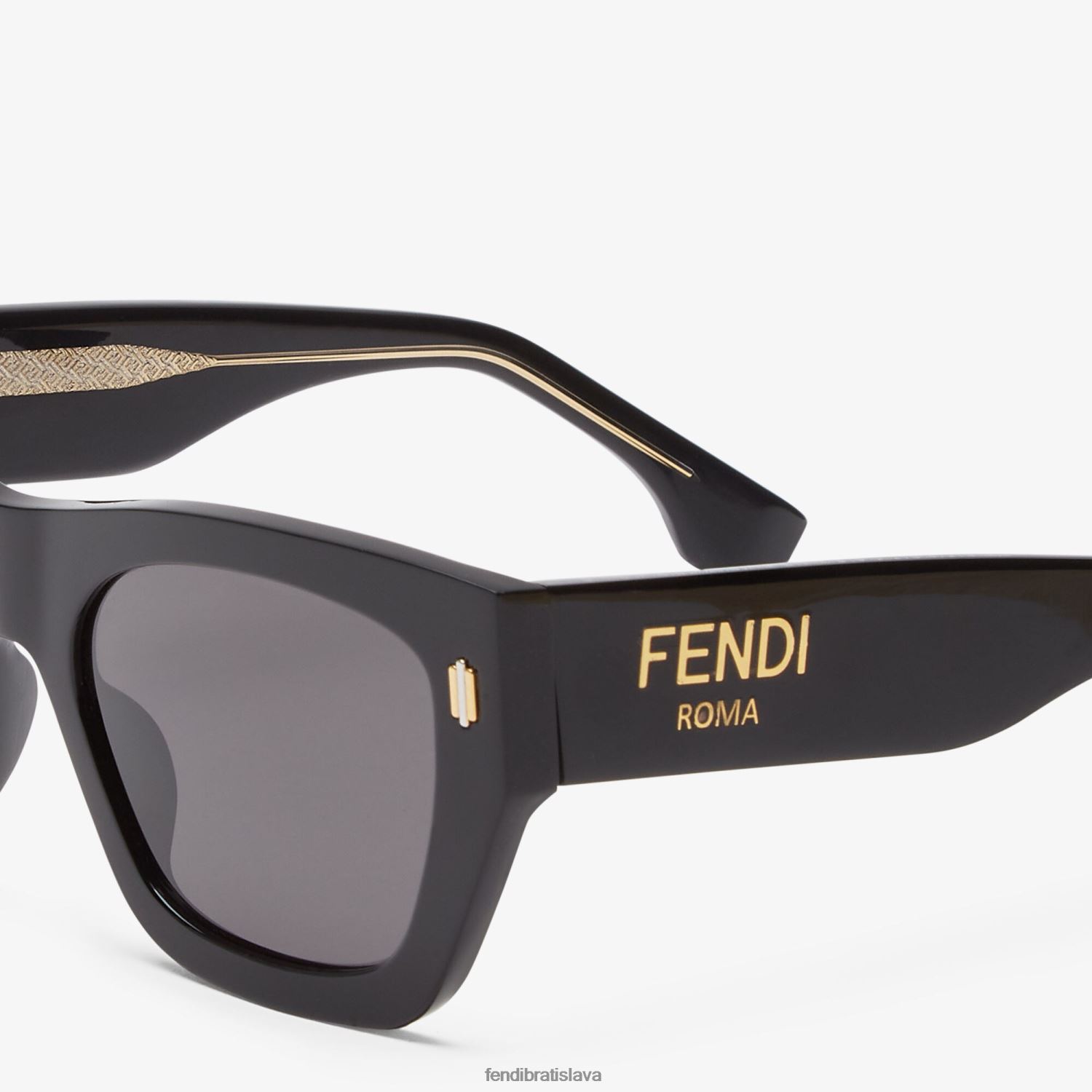 príslušenstvo Fendi rímske slnečné okuliare z acetátu čierna ženy 8NT4Z896