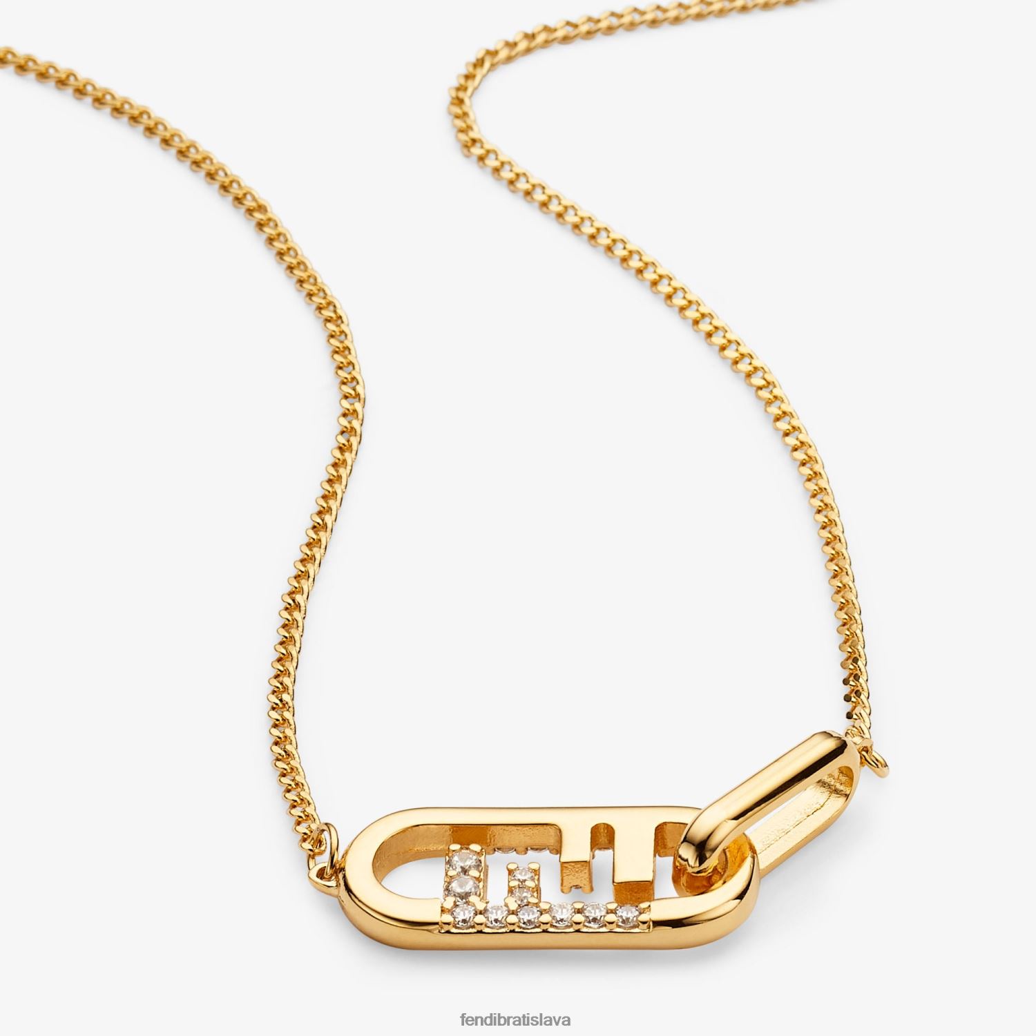 šperky Fendi o'lock náhrdelník zlato ženy 8NT4Z81681